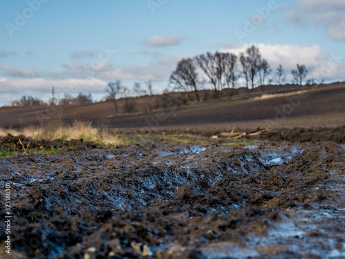 mud in countryside