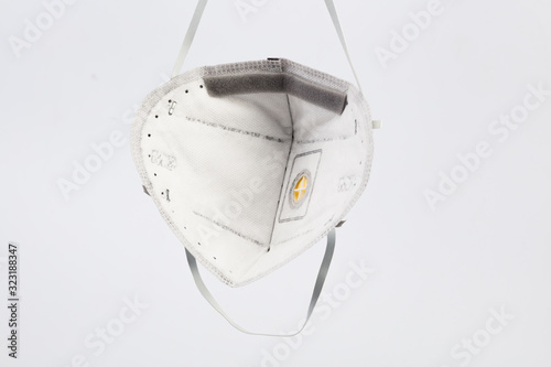 Anti virus mask with breathing valve. photo