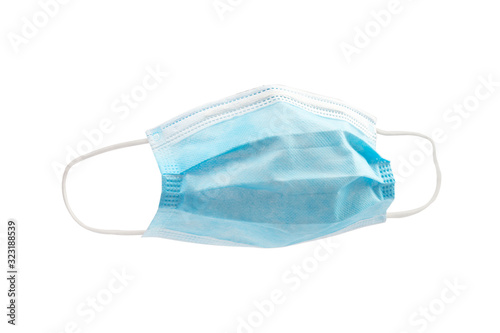 Medical mask on white background.