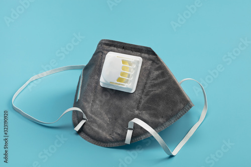 Anti virus mask with breathing valve. photo