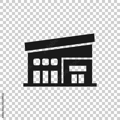 Mall icon in flat style. Store vector illustration on white isolated background. Shop business concept.