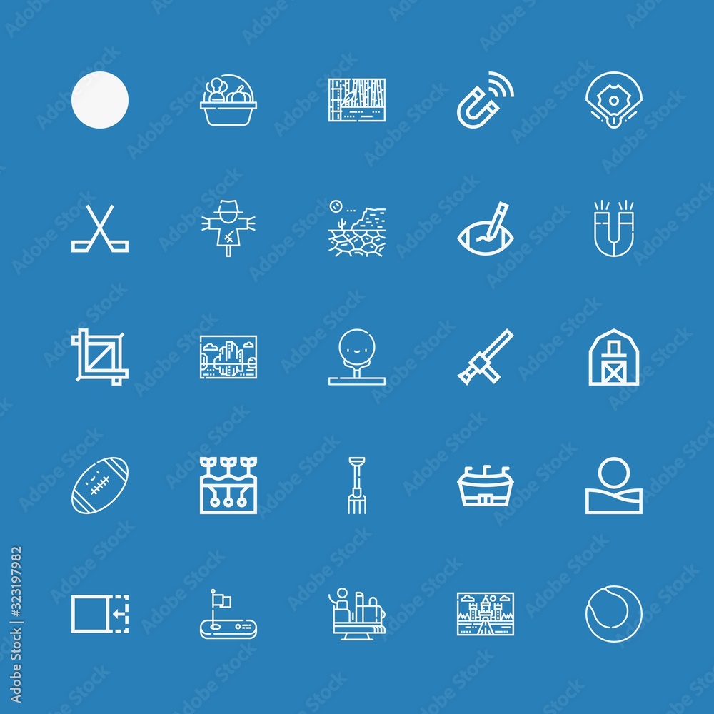 Editable 25 field icons for web and mobile Editable 25 field icons for web and mobile