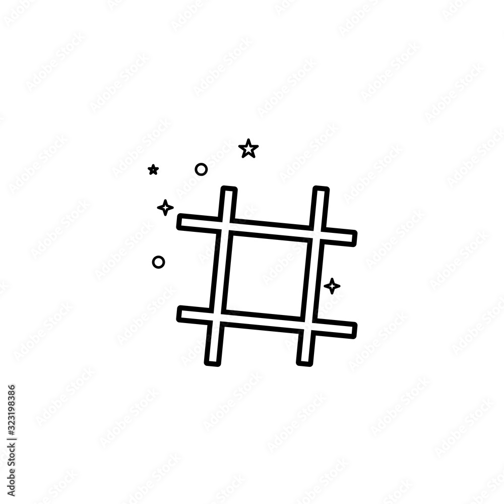 Art & Illustration, fence icon design template Art & Illustration, fence icon design template