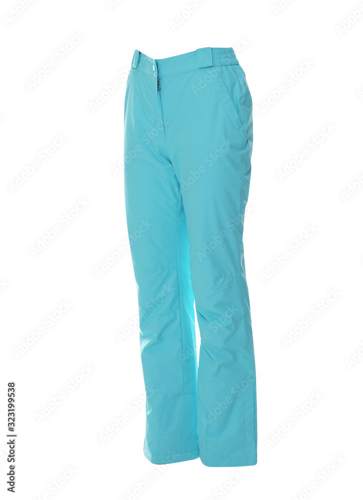 Ski pants isolated on white. Winter sport clothes Ski pants isolated on white. Winter sport clothes