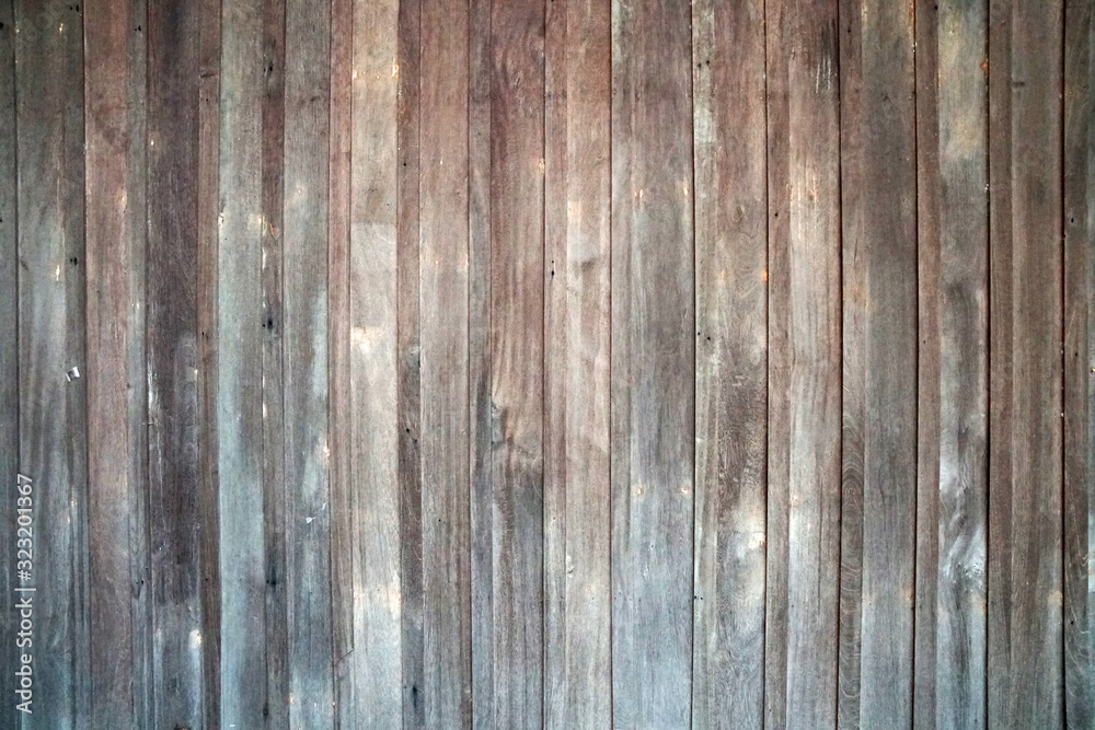 Loft style grey brown wood wall surface texture background                              