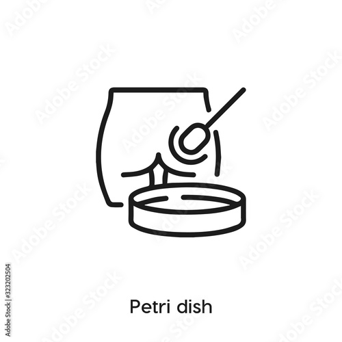 petri dish icon vector sign symbol