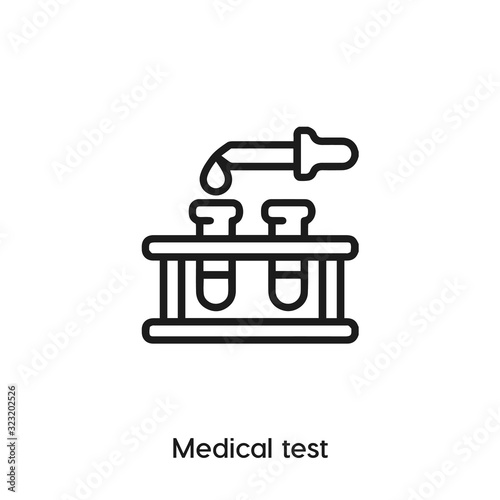 medical test icon vector sign symbol