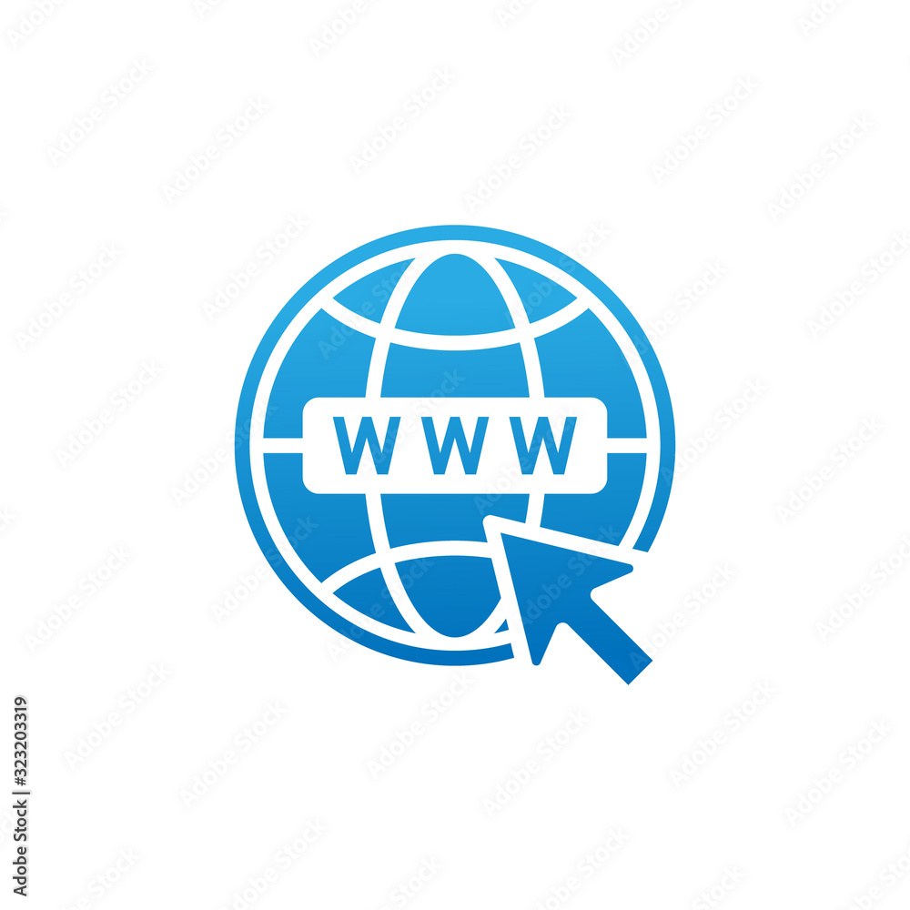 Website icon vector design illustration. Website WWW icon. Website vector flat icon symbol for website, logo, graphic elements, app, UI. Website icon vector design illustration. Website WWW icon. Website vector flat icon symbol for website, logo, graphic elements, app, UI.