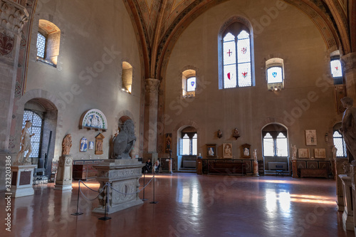Panoramic view of interior in Bargello photo