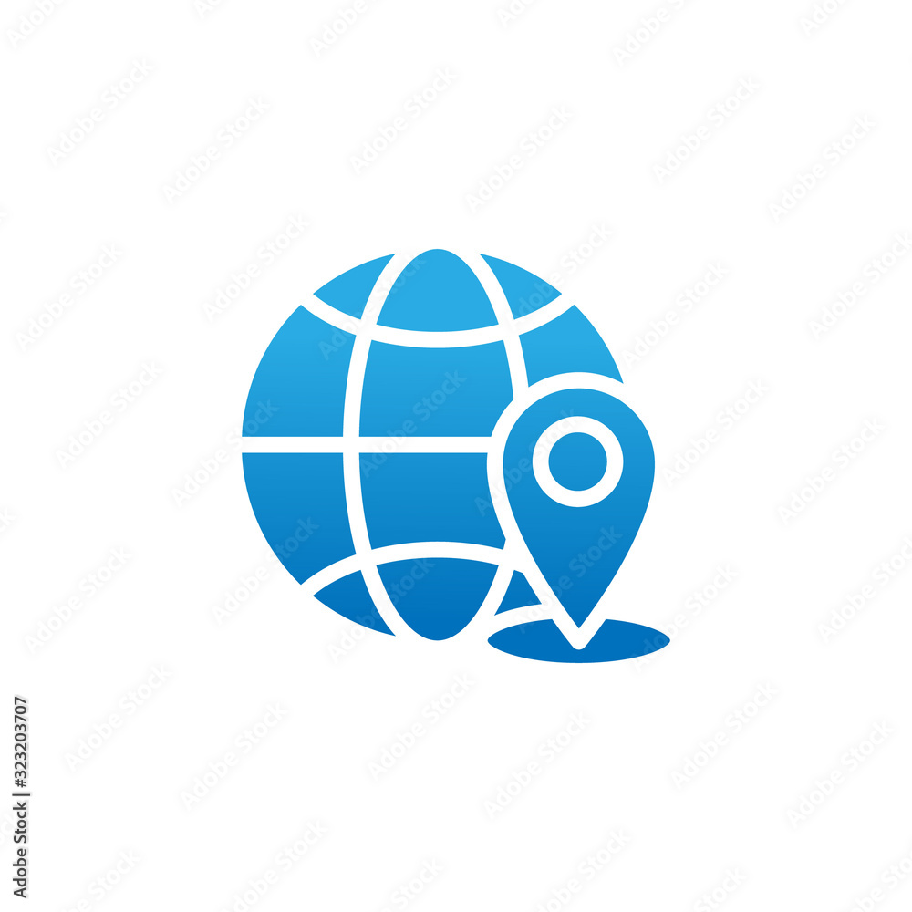 Maps Location icon vector design illustration. Maps icon simple icon symbol for logo, website, graphic elements, app, UI.