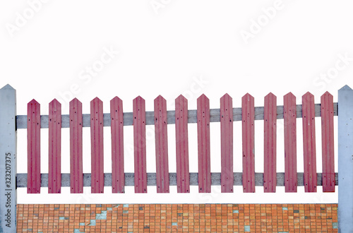 fence isolated on white