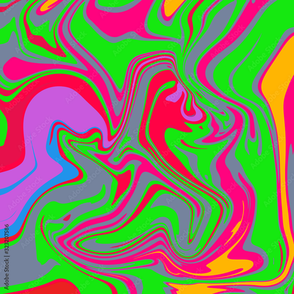 Marbling. Marble texture. Paint splash. Colorful fluid. Abstract colored background. illustration