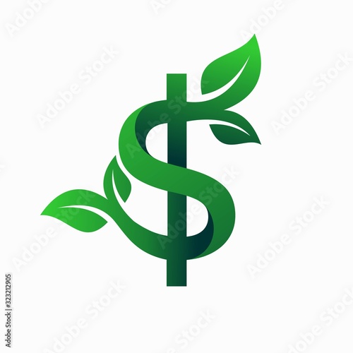 Tree logo that formed money