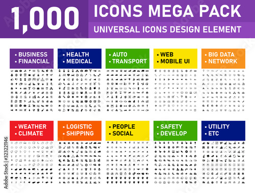 1000 Mega pack Icons