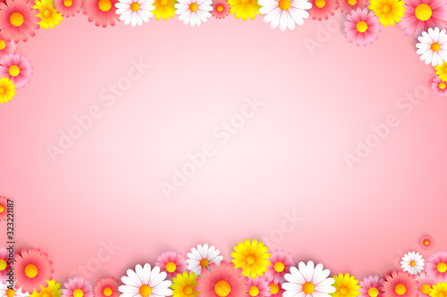 Spring flower bouquet background