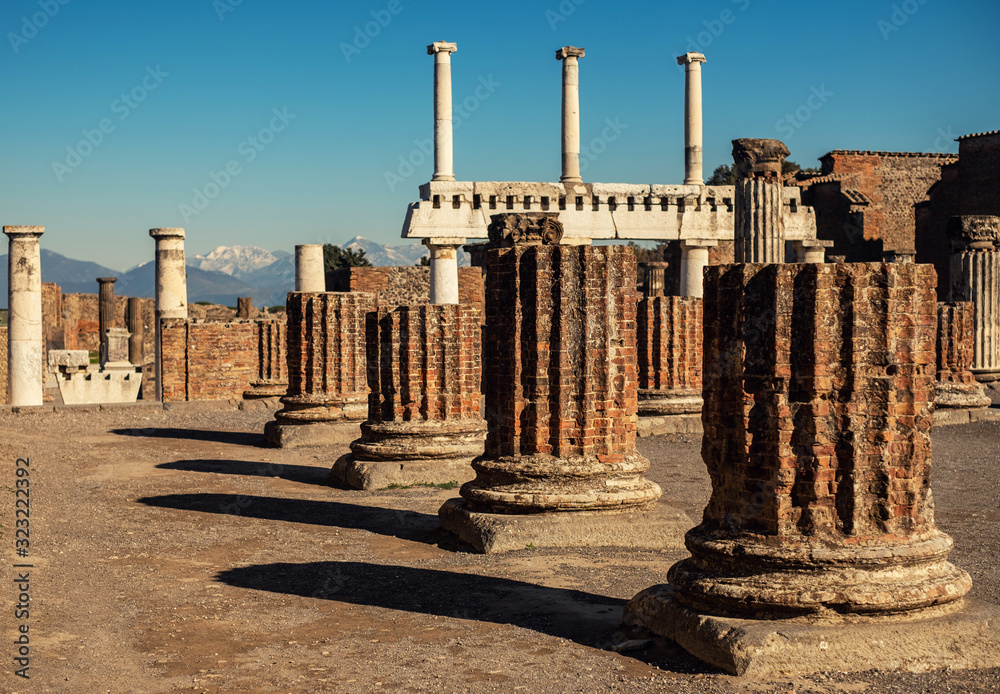 Fototapeta premium Ruins of famous Pompeii city, Italy