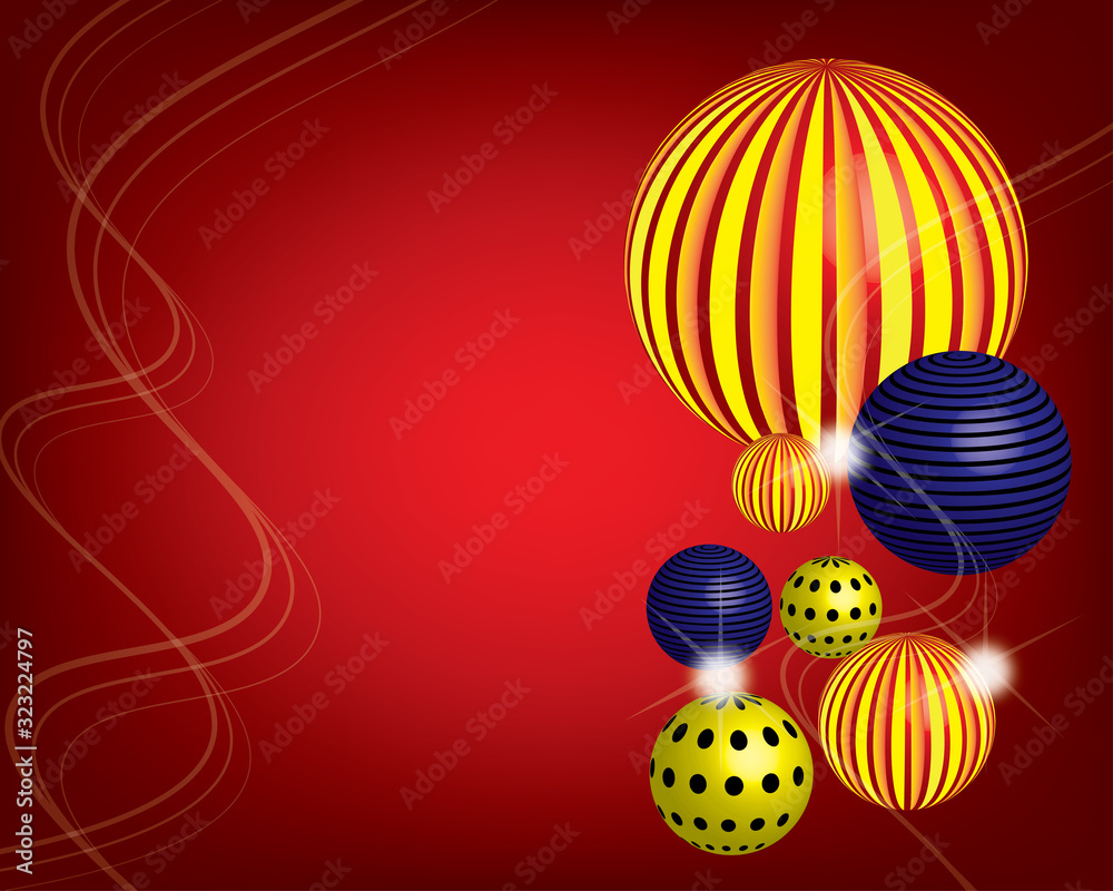 abstract background with lanterns