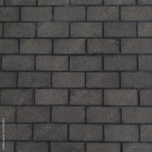 gray brick road texture