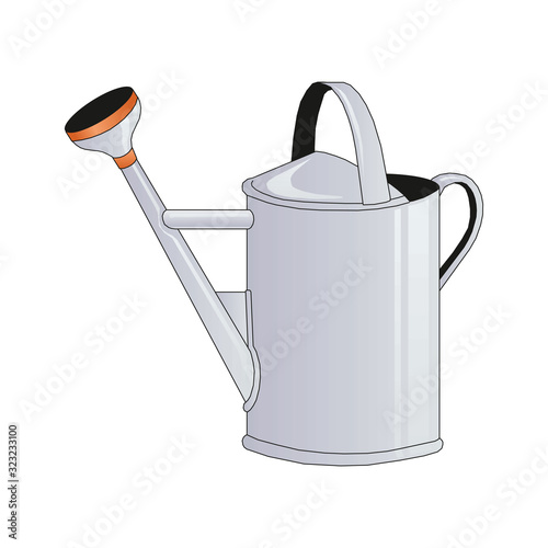watering can isolated on a white background in EPS10