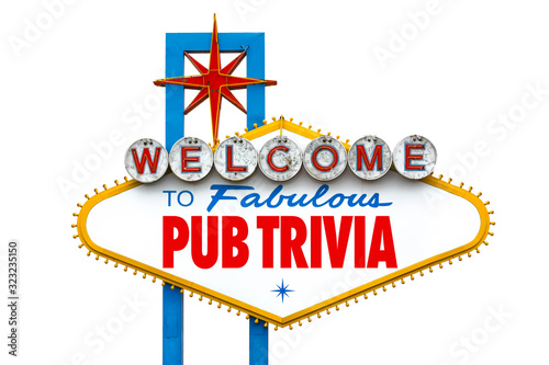Pub trivia on Fabulous Las Vegas sign