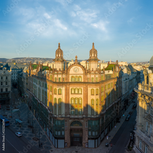 Photography Europe Hungary Budapest Parisian Passage. Cityscape. Morning.