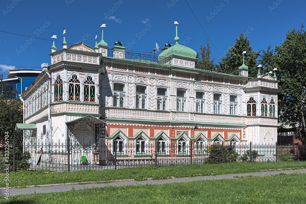 Yekaterinburg, Russia. Mansion of Zaynetdin Agafurov, a merchant from one of the city's most famous merchants families. The house was built in 1893-1896 by design of architect Julius Dutel.