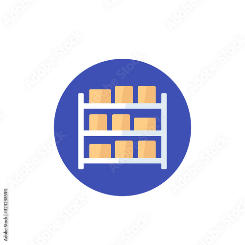 inventory icon in flat style