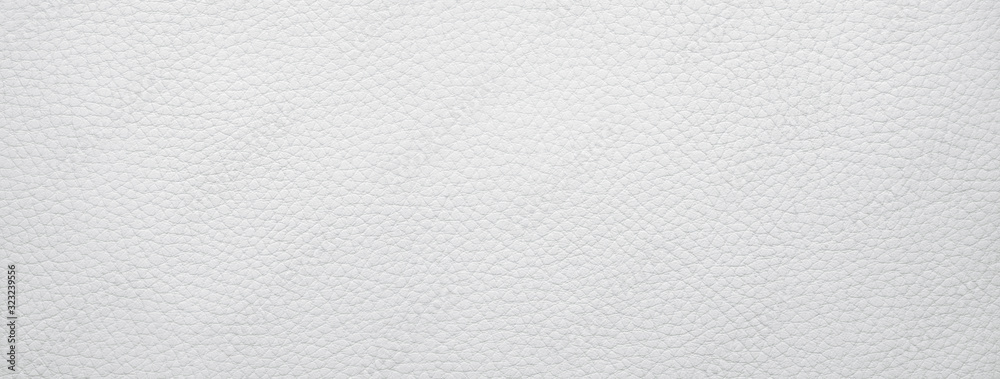 Panoramic white leather texture, background with copy space Panoramic white leather texture, background with copy space