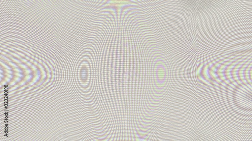 An extreme moire effect (an unpleasant, unnatural pattern) on a computer screen surface. Intentionally degraded image. photo