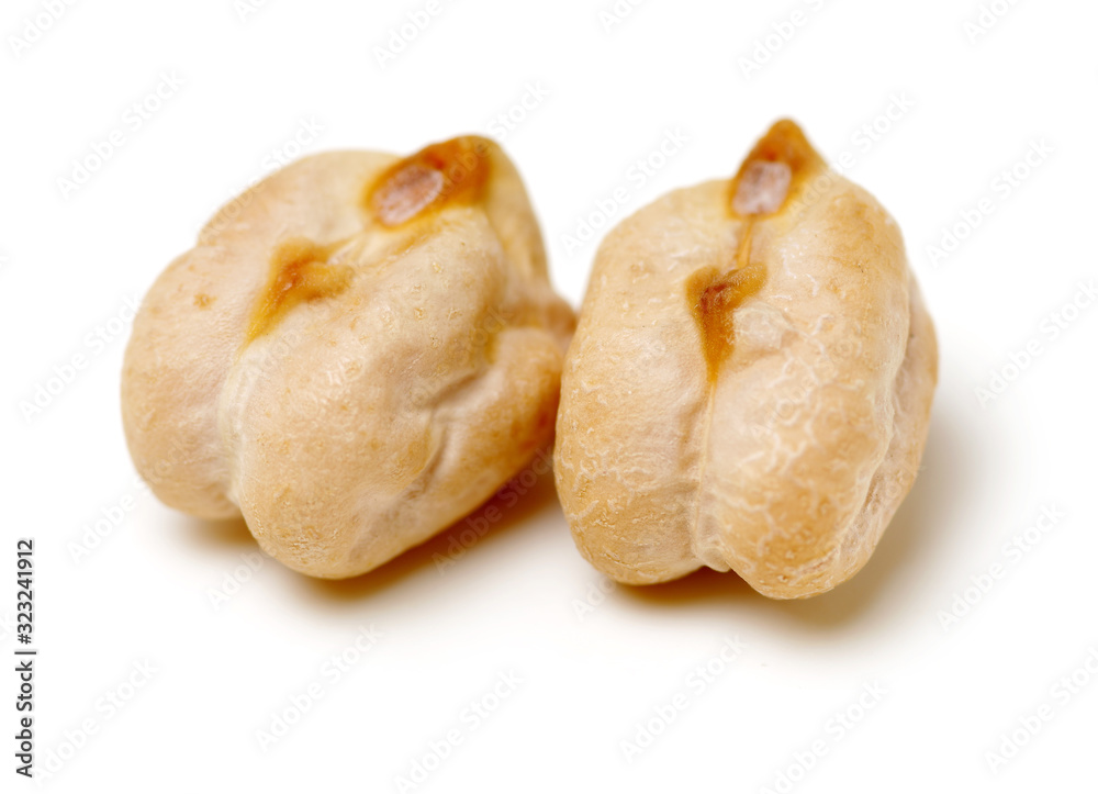 Chickpeas isolated on a white background Chickpeas isolated on a white background