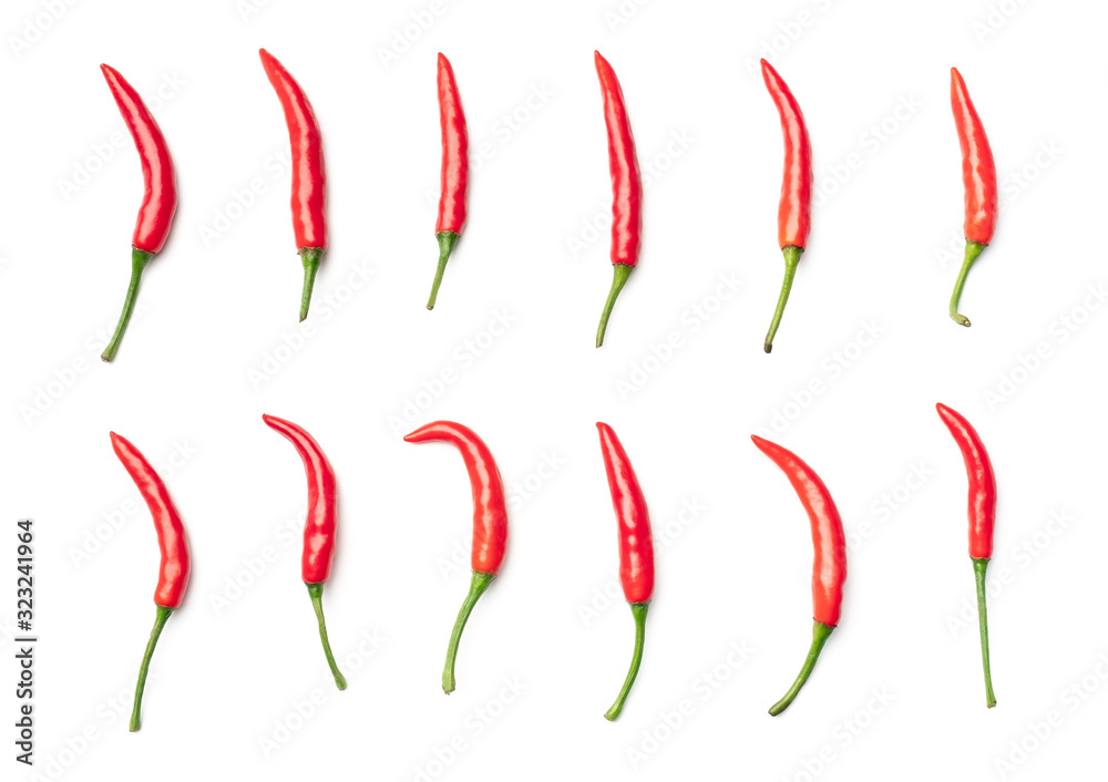 Red hot chili pepper isolated Red hot chili pepper isolated