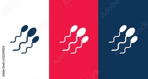 Sperm icon for web and mobile