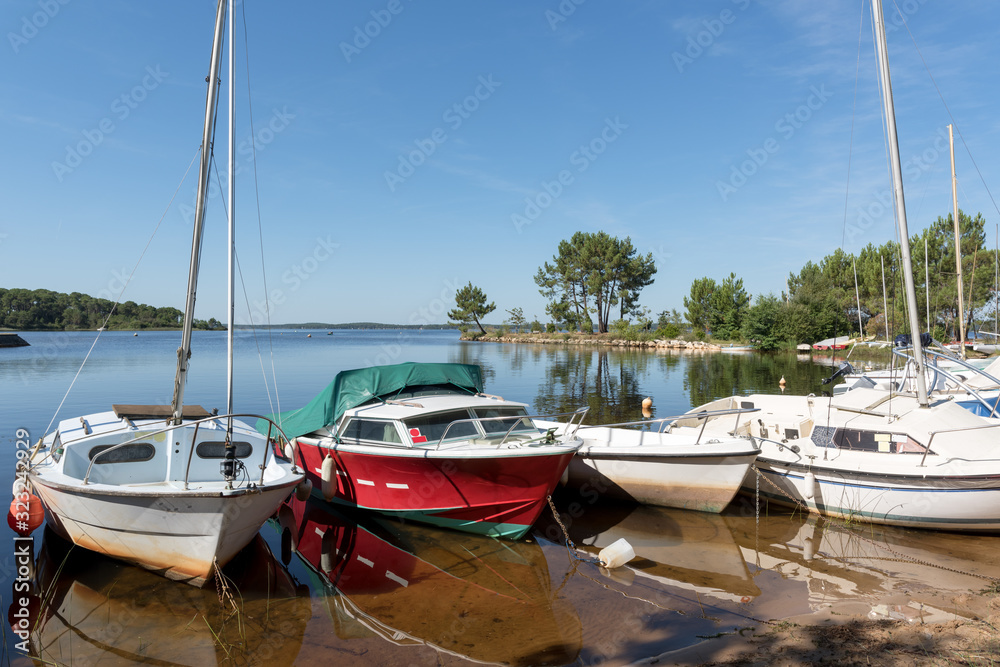 Le lac de Lacanau (Gironde, France)