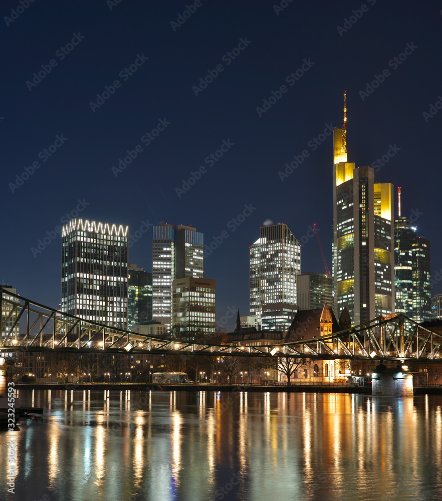 Skyline Frankfurt at Night