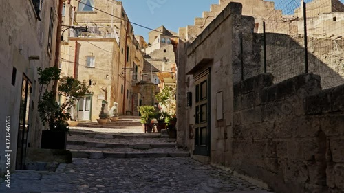 View of a beautiful Matera town, Italy