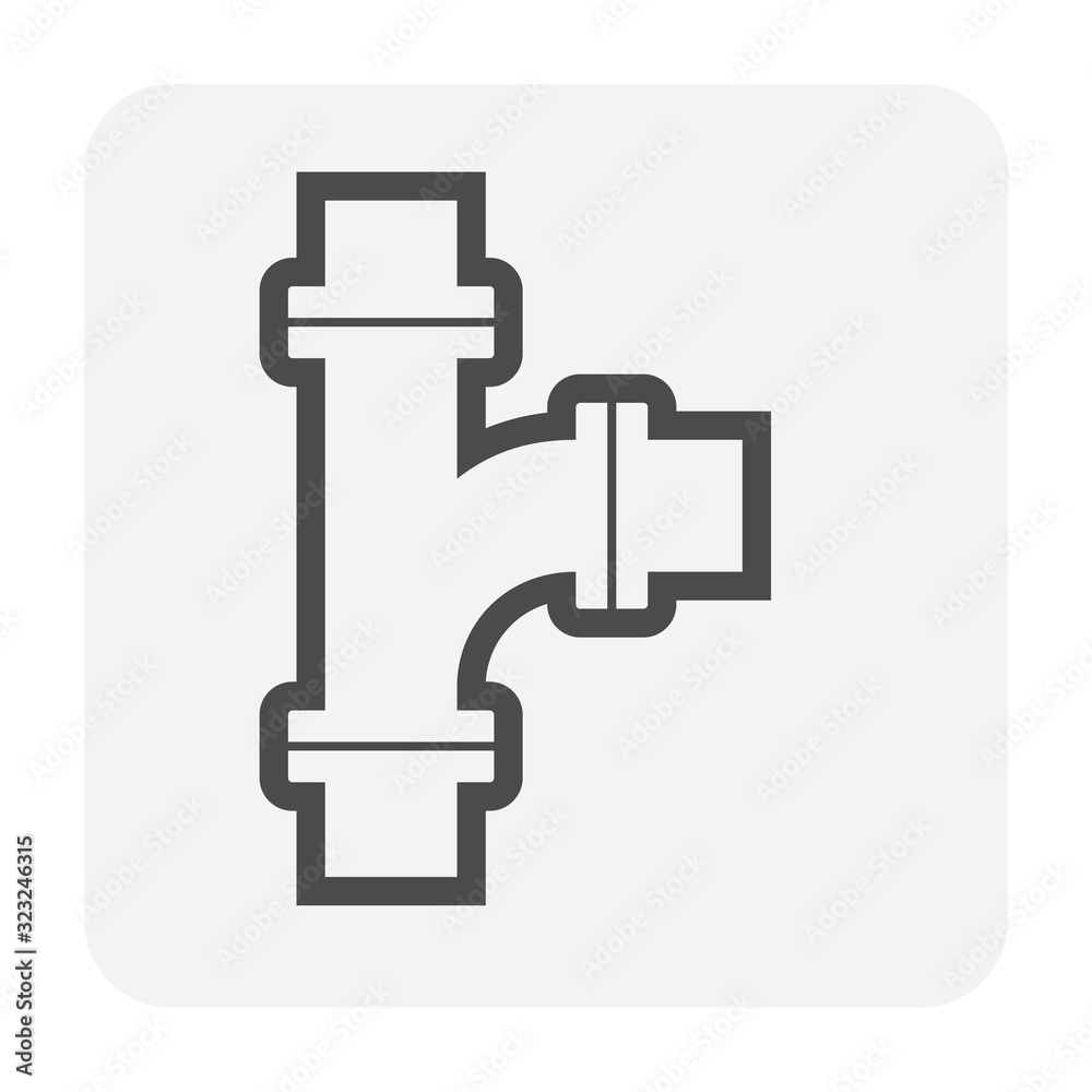 Pipe vector icon. Made from steel or metal connection by flange fitting fixing by screw and bolt. Part for pipeline construction to transport oil and gas in industry, water in plumbing and irrigation. Pipe vector icon. Made from steel or metal connection by flange fitting fixing by screw and bolt. Part for pipeline construction to transport oil and gas in industry, water in plumbing and irrigation.