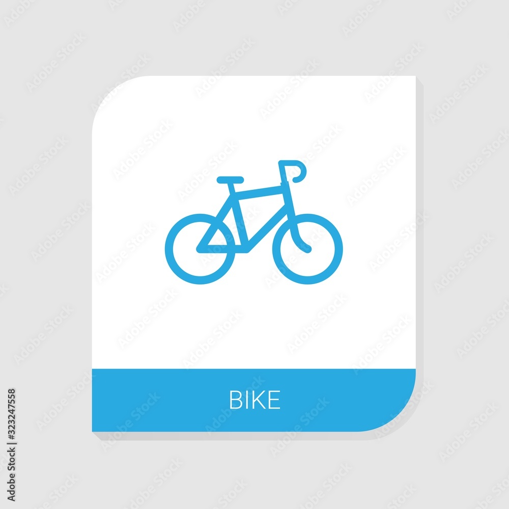 Editable filled Bike icon from Bike Rental icons category. Isolated vector Bike sign on white background Editable filled Bike icon from Bike Rental icons category. Isolated vector Bike sign on white background