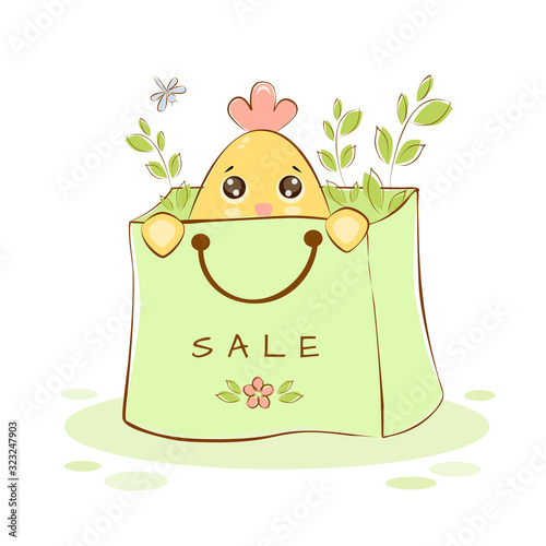 Chicken at the spring sale