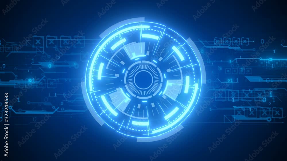  sci-fi futuristic background tech animation