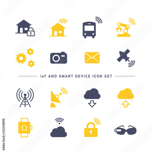 IoT AND SMART DEVICE ICON SET