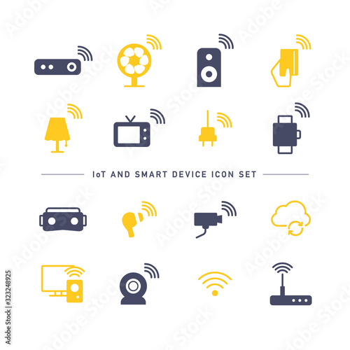 IoT AND SMART DEVICE ICON SET