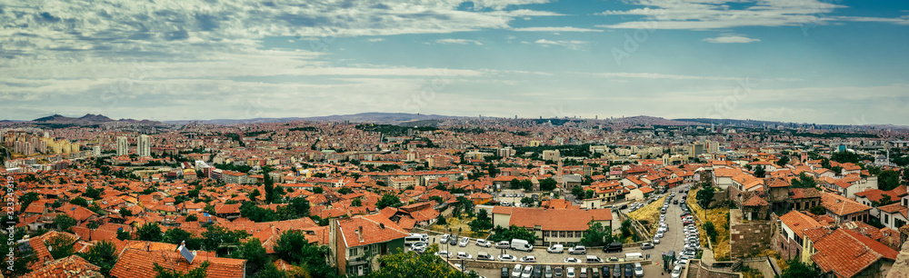 Panorama of Ankara in Turkey