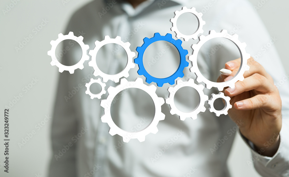 gear Technology setting concept background. gear Technology setting concept background.
