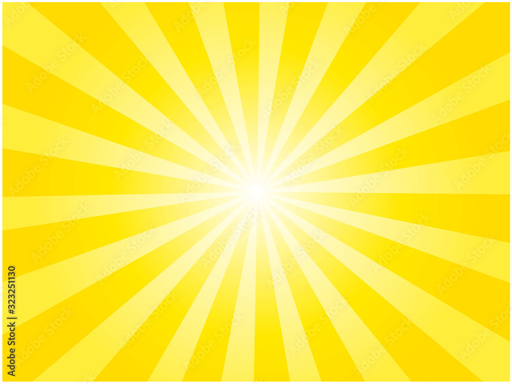 黄色の集中線背景イラスト Stock ベクター Adobe Stock