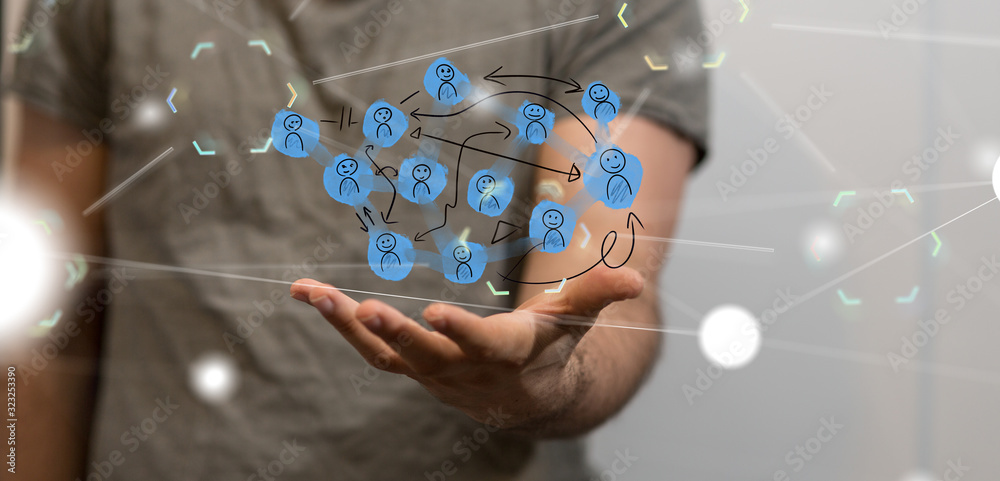 Digital Network and data concept. Digital Network and data concept.