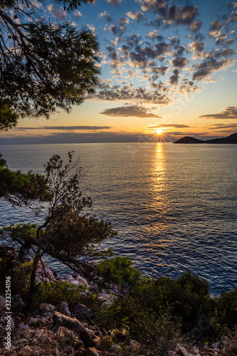 Sunset Above Sea - Mljet, Dalmatia, Croatia