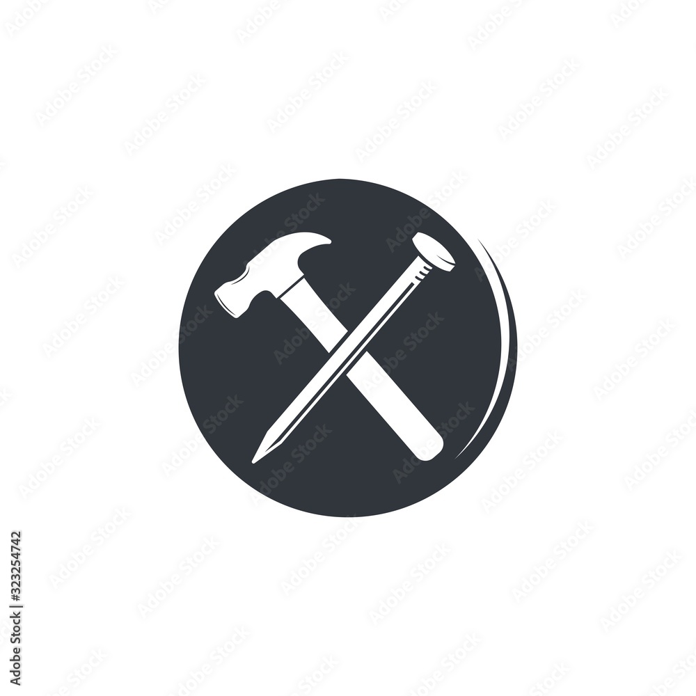 house build and renovation logo icon vector illustration house build and renovation logo icon vector illustration