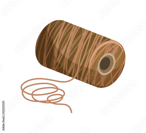 Thread bobbin for floristic composition creation