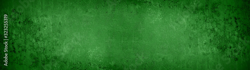 Green abstract stone concrete texture background panorama banner long photo