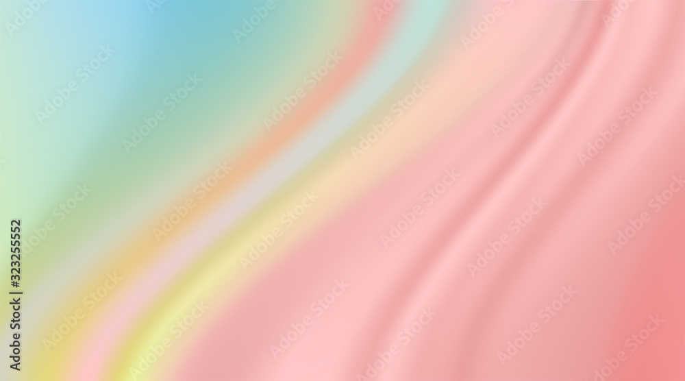 Obraz premium Soft and smooth colourful background for cosmetic ad, illustration vector.